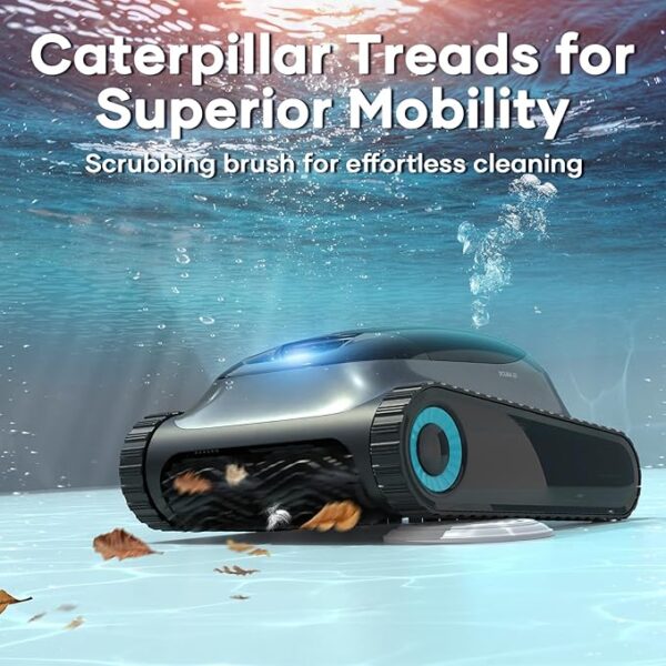 AIPER Scuba S1 Cordless Robotic Cleaner, Smart Navigation for Inground Pools up to 1,600 Sq.ft, Wall and Waterline Cleaning Vacuum - Image 5