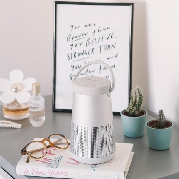 Bose SoundLink Revolve+ (Series II) Bluetooth Speaker, Portable Speaker with Microphone, Wireless and Water Resistant with 360 Degree Sound, Long Lasting Battery and Handle, Silver - Image 3
