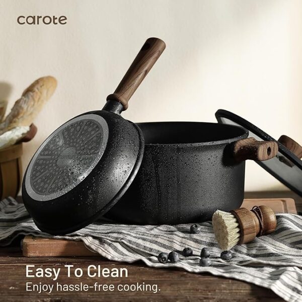 CAROTE Nonstick Pots and Pans,Cookware Set 16pcs Kitchen Cooking Sets, Pot and Pan Non Stick w/Frying pan - Image 6