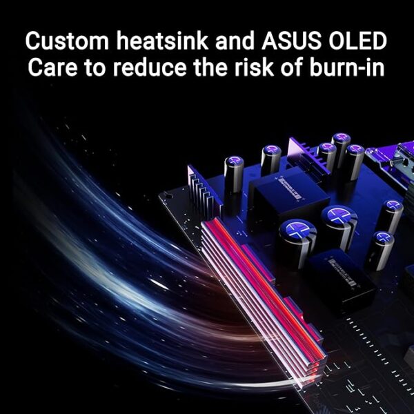 ASUS ROG Strix 27” 1440P OLED Gaming Monitor (XG27AQDMG) - QHD, Glossy OLED, 240Hz, 0.03ms, Custom Heatsink, Anti-Flicker,Uniform Brightness, G-SYNC Compatible, 99% DCI-P3, DisplayWidget, - Image 2