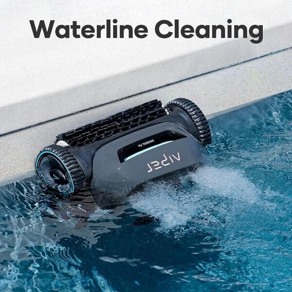 AIPER Cordless Robotic Pool Cleaner, WavePath Navigation, Wall-Climbing, Quad-Motor, 150 mins Runtime for Inground Pools up to 1,600 sq.ft, ZT6002 - Image 2