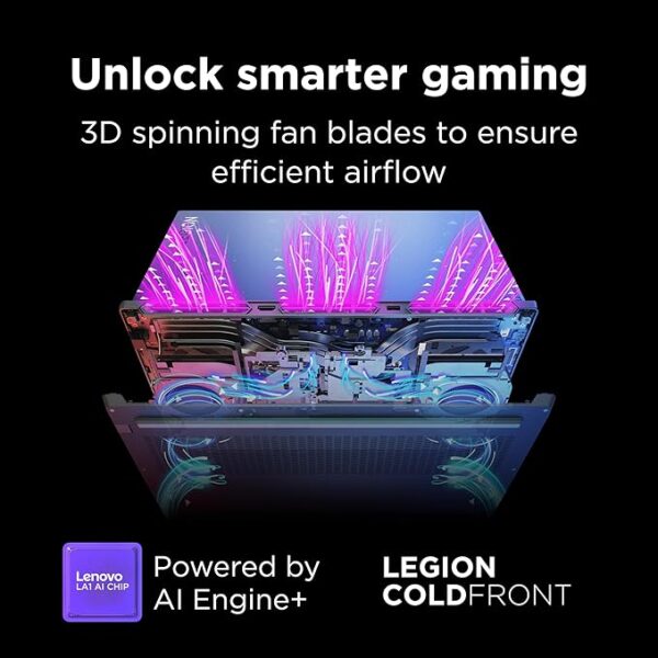 Lenovo Legion 5i - 16” Display - Intel Core i9-14900HX - NVIDIA GeForce RTX 4070-32GB RAM - 512GB SSD - G-SYNC - Windows 11 Home - USB-A and USB-C Ports - Privacy Shutter Camera - Luna Grey - Image 2