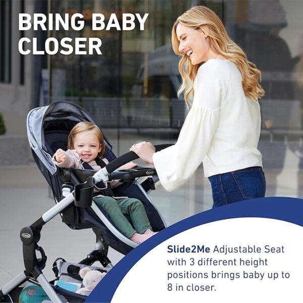 Graco Modes Nest Travel System with Adjustable Reversible Seat, Pram Mode, Lightweight Aluminum Frame, and SnugRide 35 Lite Elite Infant Car Seat, Sullivan - Image 6