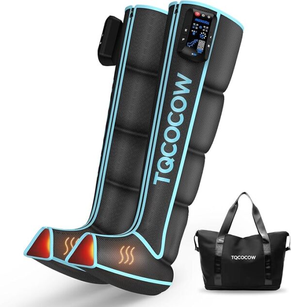 FSA HSA Eligible Foot and Leg Massager,Cordless Air Compression Recovery System for Blood Circulation and Pain Relief,Sequential Compression Device for Athletes