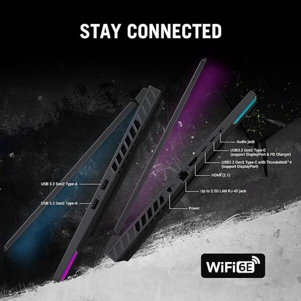 ASUS ROG Strix G16 (2024) Gaming Laptop, 16” ROG Nebula Display 16:10 QHD 240Hz, NVIDIA® GeForce RTX™ 4070, Intel® Core™ i9-14900HX, 16GB DDR5-5600, 1TB PCIe Gen4 SSD, Wi-Fi 6E, Win 11, G614JIR-AS94 - Image 4