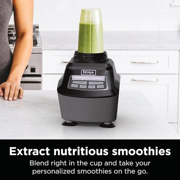 Ninja Blender, Food Processor, Blender for-Smoothies, Includes Pitcher, Smoothie Cup, and 8-Cup Bowl, Salsa, Dough, Shakes, Slush, and Frozen Drinks, Mega Kitchen System, 120 Volts, Black, BL770AMZ - Image 3