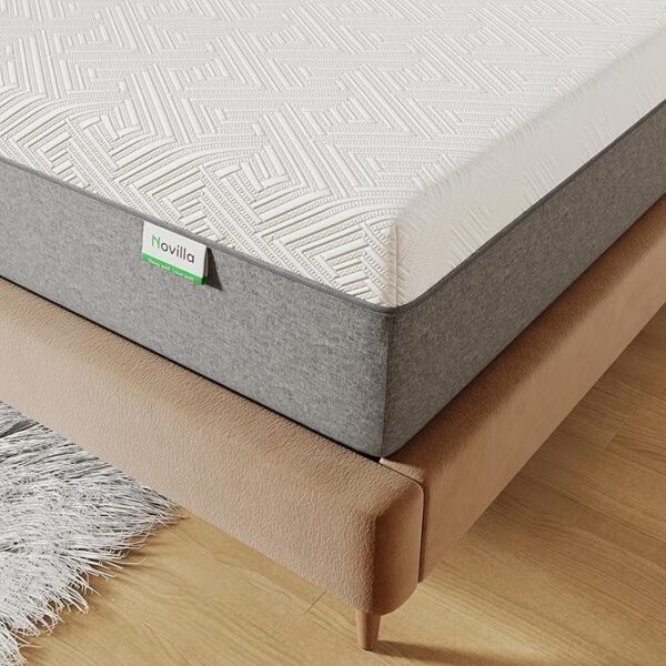 Novilla Queen Size Mattress, 12 Inch Gel Memory Foam Mattress for Cool Night & Pressure Relief, Medium Plush Feel with Motion Isolating, Bliss - Image 7