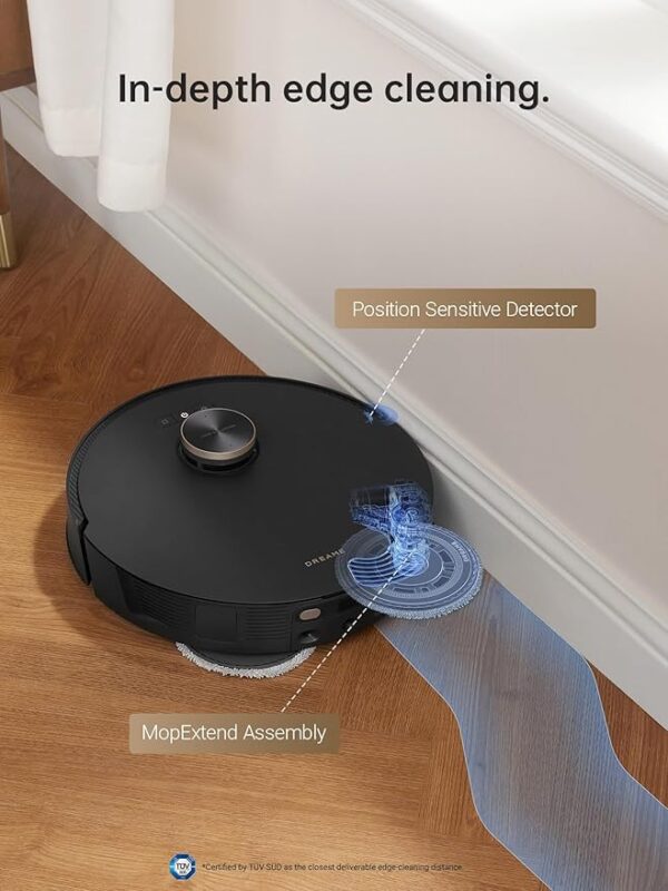 DREAME L20 Ultra Robot Vacuum and Mop with Mop-Extend, Auto Mop Removal & Raising, Washing and Drying, 7000Pa Suction, Self-Emptying, Self-Refilling, AI Obstacle Avoidance - Image 4