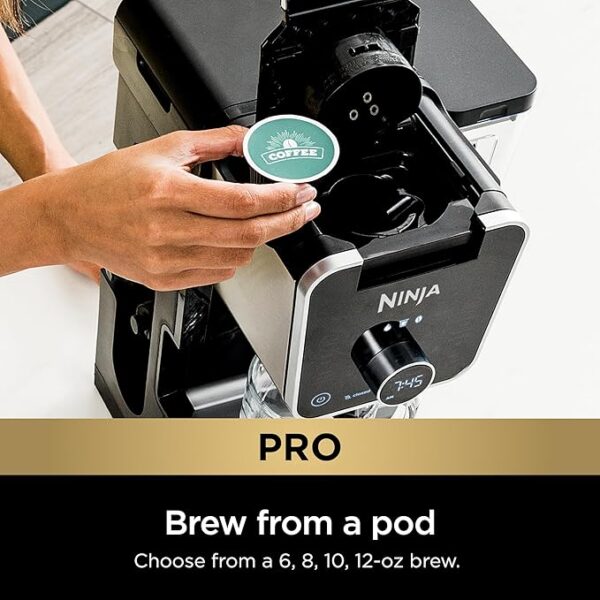 Ninja Drip Coffee Maker With K Cup Combo, DualBrew Pro Specialty Coffee System, Coffee Machine Compatible with K-Cup Pods, 12 Cup Single Serve Coffee Makers with Paper Filter, CFP301 - Image 5