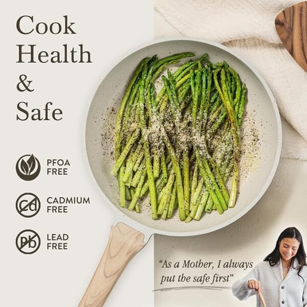 CAROTE 14 Pcs Pots and Pans Set Nonstick,Cookware Set Kitchen Cooking Set with Utensil and Pan Protectors - Image 3