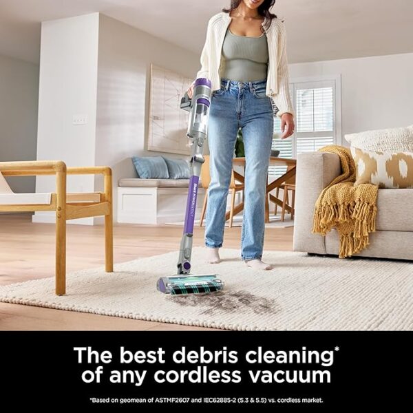 Shark Cordless Vacuum Cleaner with HEPA Filter, PowerDetect Clean & Empty, Powerful Suction, Pet Hair Pickup, Carpets & Hardfloor, Grey/Purple, IP1251 - Image 6