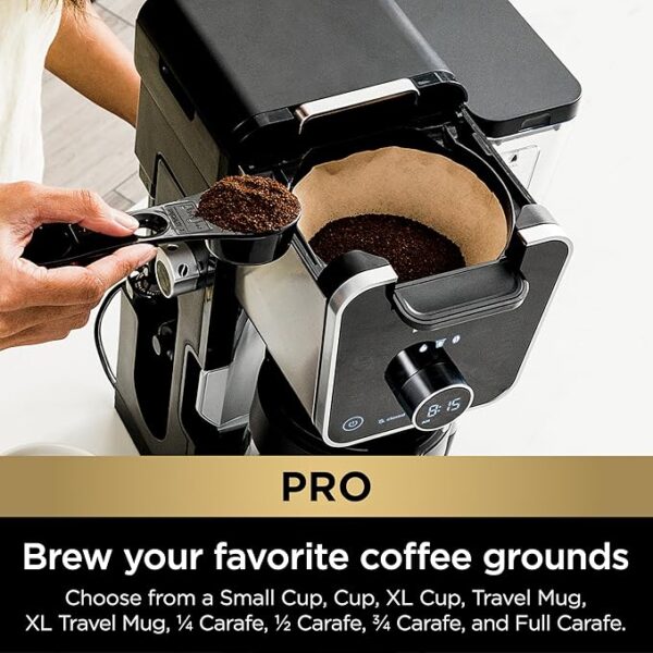 Ninja Drip Coffee Maker With K Cup Combo, DualBrew Pro Specialty Coffee System, Coffee Machine Compatible with K-Cup Pods, 12 Cup Single Serve Coffee Makers with Paper Filter, CFP301 - Image 2
