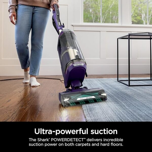 Shark POWERDETECT Upright Vacuum Cleaner with HEPA Filter, Heavy Duty Vacuum with Powerful Suction for Pet Hair Pickup, DuoClean Technology, Powered Lift-Away, Ideal for Carpets & Hardfloors, AZ4002 - Image 6