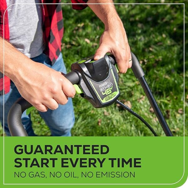 Greenworks 48V (2x24V) 20" Brushless Mower+12" String Trimmer +320CFM Blower,(2) 4.0Ah Batteries and 4A Dual Port Charger - Image 5