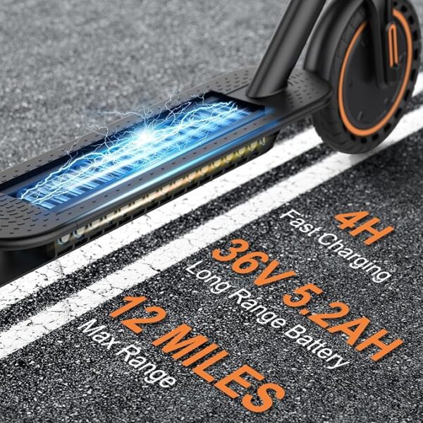 VOLPAM Electric Scooter, Powerful 350W/500W Motor, Max 12/19/28Miles Long Range, Top Speed 16/19/21 MPH, 8.5" /10'' Solid Tires, E Scooter for Adults and Teens - Image 3