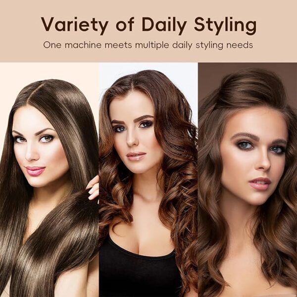 8 in 1 Hair Dryer Air Styler, 110000 RPM High-Speed Rotate Hair Dryer Brush, Auto Wrap Curlers with 200 Million Ions, Fast Dry, Volumize, Create Curly and Smooth Hair Easily, Meets Daily Style - Image 5