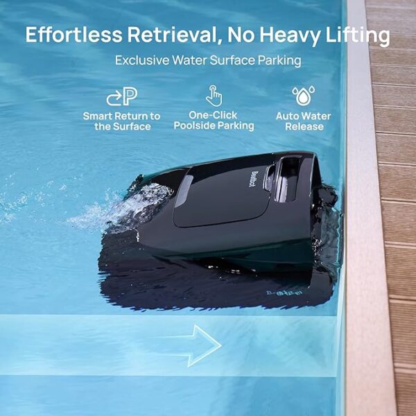 Beatbot AquaSense 2 Pro Pool Vacuum Robot, Unmatched 5-in-1 Cleaning, Skims Water Surface with Remote Navigation, Surface Parking, Clarifies Water, for Pools up to 3,875 Sq.ft – Dark Green - Image 4