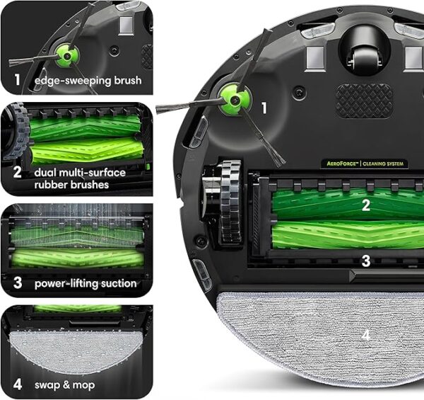 iRobot Roomba Combo i5 Robot Vacuum & Mop - Clean by Room with Smart Mapping, Works with Alexa, Personalized Cleaning Powered OS, Ideal for Pet Hair, Carpet and Hard Floors - Image 5