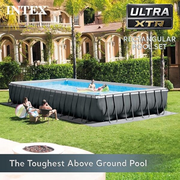 Intex 32' x 16' x 52" Ultra XTR Rectangular Outdoor Swimming Pool Set with Pump - Image 2