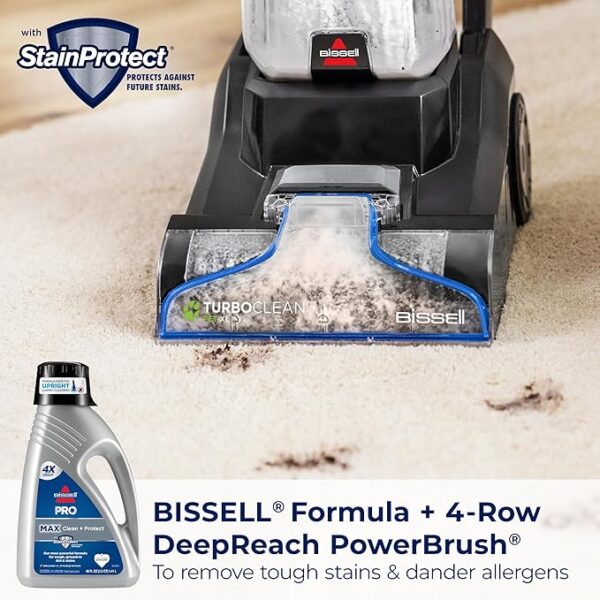 Bissell TurboClean Pet XL Upright Carpet Cleaner, Upholstery Tough Stain Tool & Formula Included, 3746 - Image 4