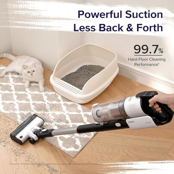 LEVOIT Cordless Vacuum Cleaner, Stick Vac with Tangle-Resistant Design, Up to 50 Minutes, Powerful Suction, Rechargeable, Lightweight, and Versatile for Carpet, Hard Floor, Pet Hair, LVAC-200 - Image 3