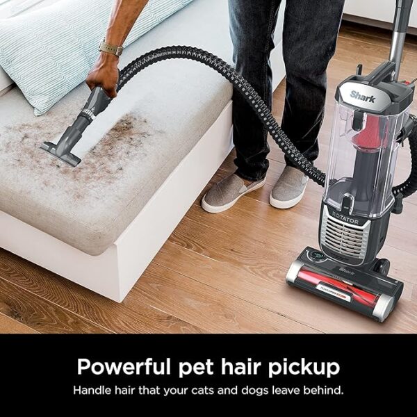 Shark ZU102 Rotator Pet Upright Vacuum with PowerFins HairPro & Odor Neutralizer Technology, Charcoal, 2.9 L Dust Cup - Image 3