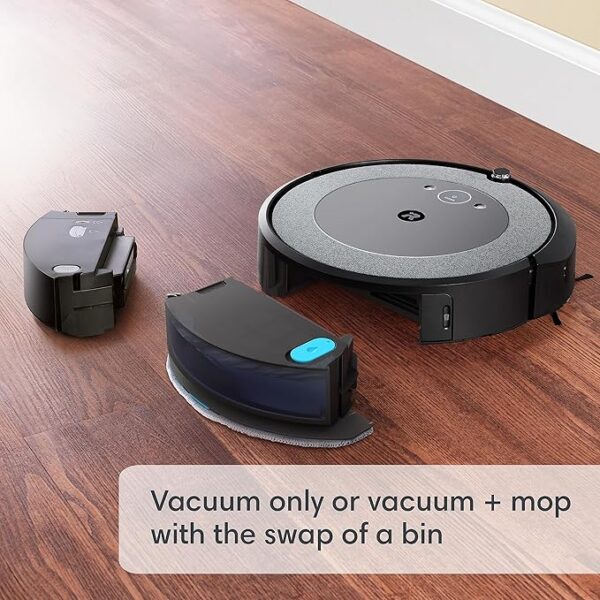 iRobot Roomba Combo i5 Robot Vacuum & Mop - Clean by Room with Smart Mapping, Works with Alexa, Personalized Cleaning Powered OS, Ideal for Pet Hair, Carpet and Hard Floors - Image 4