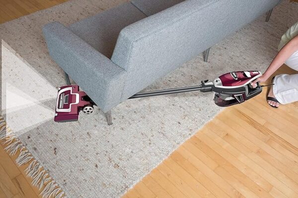 Shark HV322 Rocket Deluxe Pro Corded Stick Vacuum with LED Headlights, XL Dust Cup, Lightweight, Perfect for Pet Hair Pickup, Converts to a Hand Vacuum, with Pet Attachments, Bordeaux/Silver - Image 3