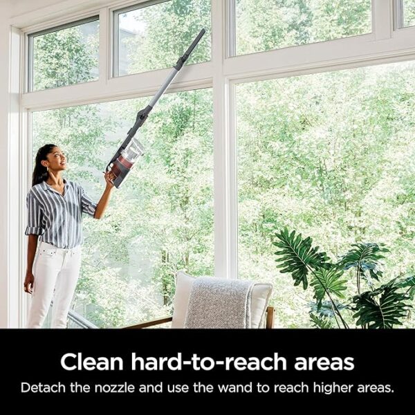 Shark Pet Pro Cordless Stick Vacuum with MultiFLEX, HEPA Filter, Lightweight, Powerful Suction, 40min Runtime, Removable Hand Vacuum, Includes Crevice Tool & Dusting Brush, UZ351H - Image 4