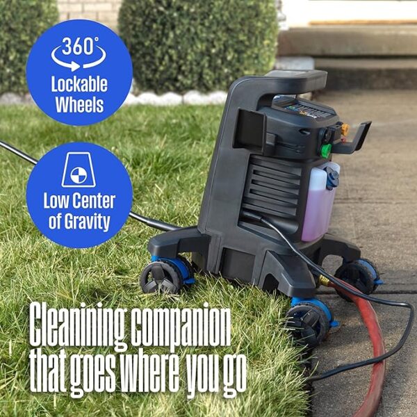 Westinghouse ePX3100 Electric Pressure Washer, 2300 Max PSI 1.76 Max GPM with Anti-Tipping Technology, Onboard Soap Tank, Pro-Style Steel Wand, 5-Nozzle Set, for Cars/Fences/Driveways/Home/Patios - Image 3
