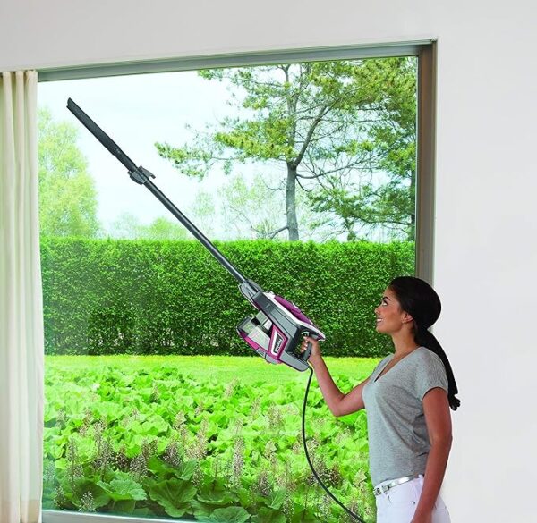 Shark HV322 Rocket Deluxe Pro Corded Stick Vacuum with LED Headlights, XL Dust Cup, Lightweight, Perfect for Pet Hair Pickup, Converts to a Hand Vacuum, with Pet Attachments, Bordeaux/Silver - Image 4