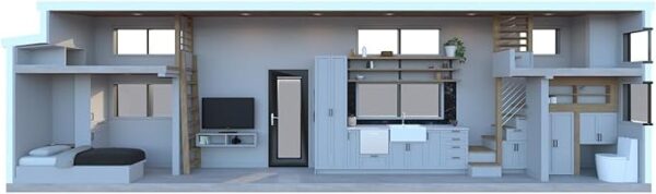 Modern Tiny House on Wheels | Portable, Eco-Friendly, and Fully Customizable Mobile Home for Off-Grid Living Insulation, Energy-Efficient Design - Image 2