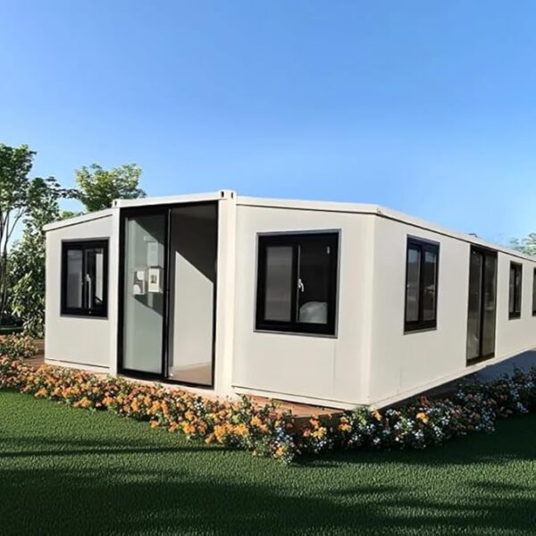 Prefab Tiny House Folding Prefabricated Home Steel Room Mobile Container House 20ft 40ft Prefabricated Tiny Home Modular Foldable Prefab Expandable House with 1-3 Bedrooms, Bathroom, Kitchen