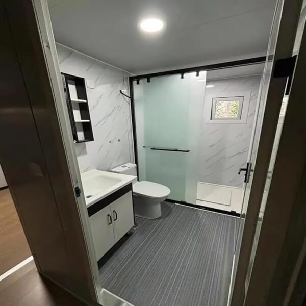 Portable Prefab Tiny Home for Sale, 40ft Prefabricated Modular Home - with 3 Bedrooms, 1 Full Equipped Bathroom & Kitchen, Expandable Container House to Live in for Adults Mobile Foldable House - Image 2