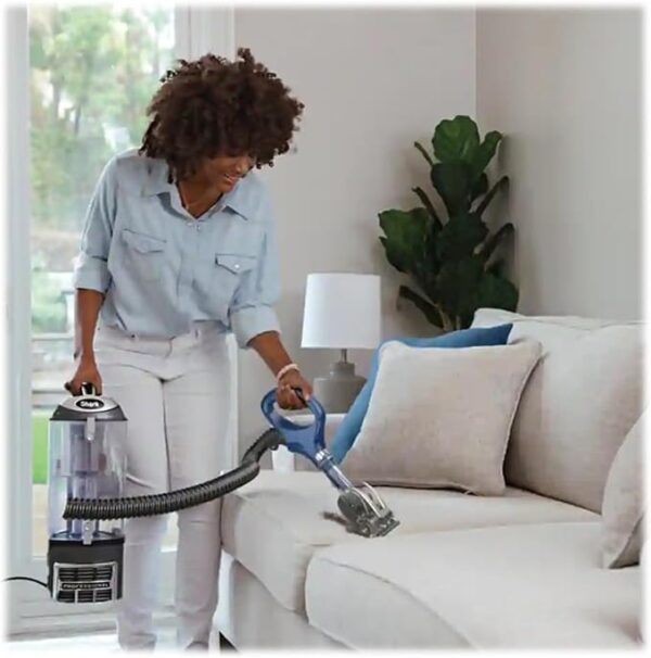 Shark NV151 Navigator Swivel Pro Complete Upright Vacuum with HEPA Filtration, Swivel Steering, Pet Power Brush, Crevice Tool & Upholstery Tool, for Pet Hair & Multi-Surface Cleaning, Navy - Image 4