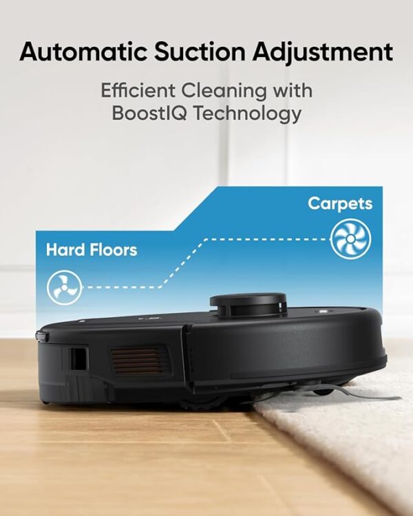 eufy L50 SES Robot Vacuum with 60 Day Self-Empty Station, Multi-Floor Cleaning,Precise iPath Laser Navigation, Customizable Al Mapping, Climb Up to 20 mm, Ideal for Hard Floor, Tile, and Carpet - Image 3