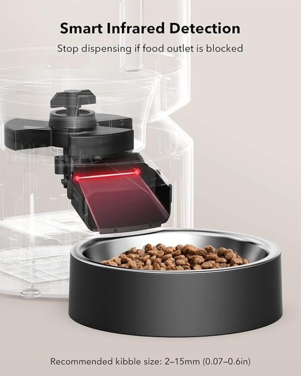 PETLIBRO Automatic Cat Feeder, Automatic Cat Food Dispenser with Freshness Preservation, Timed Pet Feeders for Dry Food, Up to 50 Portions 6 Meals Per Day, Granary Pet Feeder for Cats Dogs - Image 2