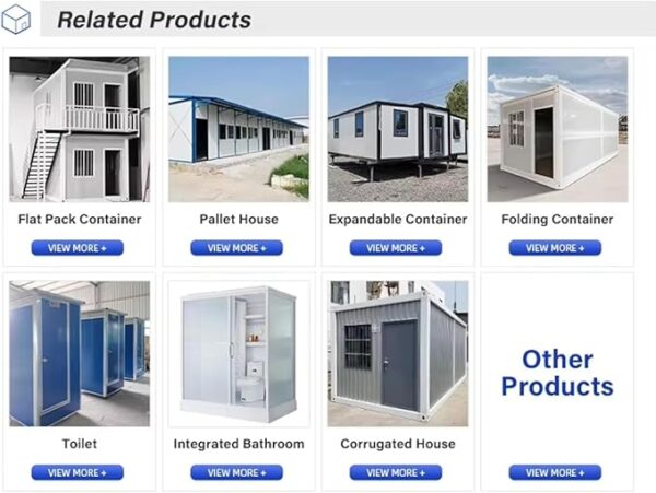Prefabricated Tiny Homes for Sale, Modular Prefab Steel Expandable Container Granny Flat House with 1 Full Equiped Bathroom and Kitchen,1 2 3 Bedroom Fodable House to Live in for Adults - Image 2