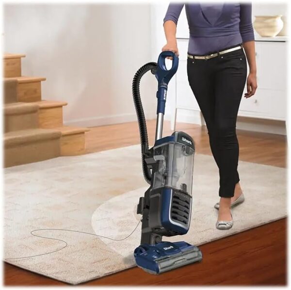 Shark NV151 Navigator Swivel Pro Complete Upright Vacuum with HEPA Filtration, Swivel Steering, Pet Power Brush, Crevice Tool & Upholstery Tool, for Pet Hair & Multi-Surface Cleaning, Navy - Image 2