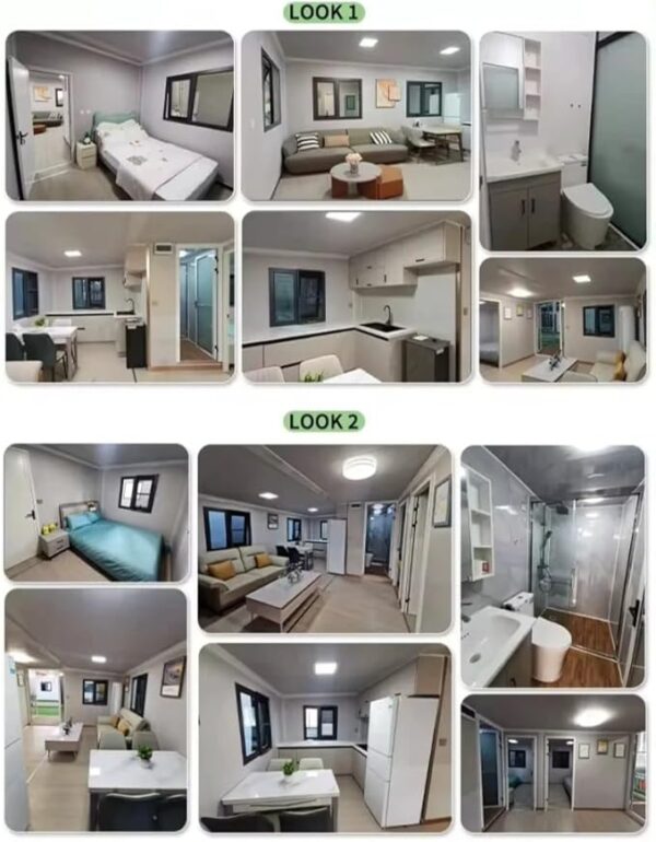 Prefab Tiny House Folding Prefabricated Home Steel Room Mobile Container House 20ft 40ft Prefabricated Tiny Home Modular Foldable Prefab Expandable House with 1-3 Bedrooms, Bathroom, Kitchen - Image 4