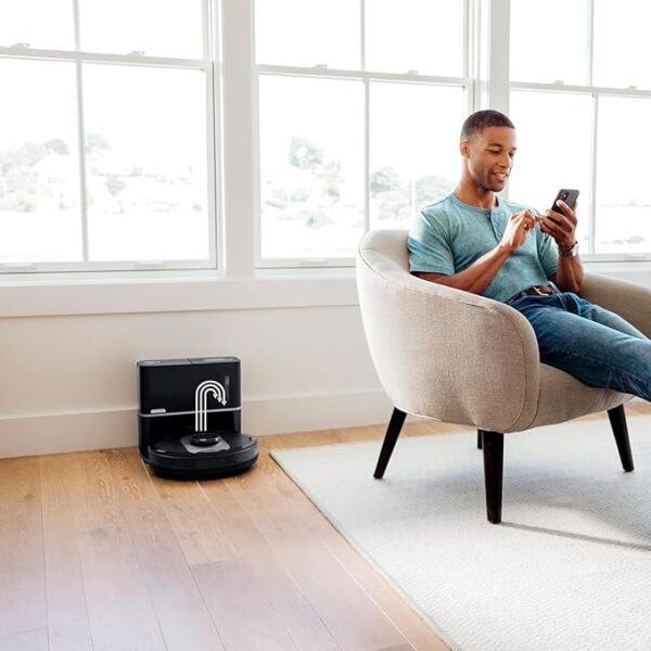 Shark UR2500SR AI Ultra Robot Vacuum with Self-Empty Base, Bagless, 30-Day Capacity, LIDAR Navigation, Compatible with Alexa, WiFi Connected, Black - Image 6