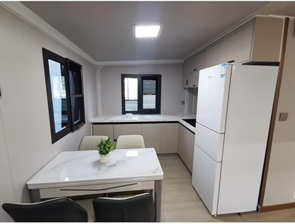 Prefabricated Tiny Homes for Sale, Modular Prefab Steel Expandable Container Granny Flat House with 1 Full Equiped Bathroom and Kitchen,1 2 3 Bedroom Fodable House to Live in for Adults - Image 5