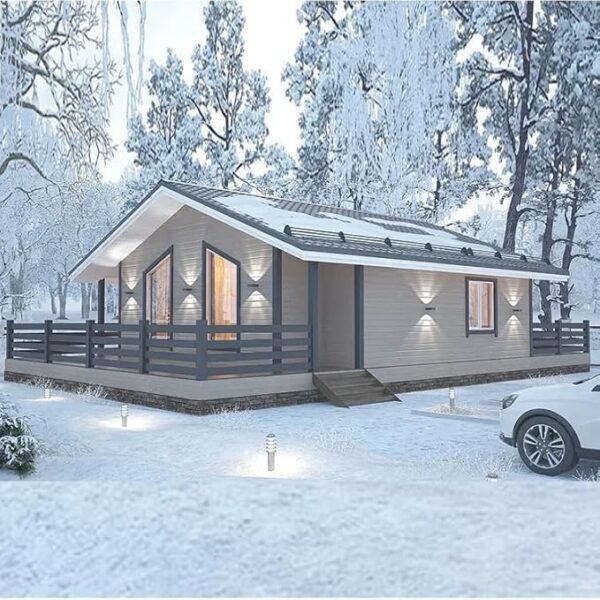 Prefab Tiny Homes to Live in for Adults, 20Ft&40Ft Tiny Home for Sale Prefab Portable Modular Home Customizable with 2 Bedrooms, 1 Fully Equipped Bathroom and Kitchen, 1 Living Room
