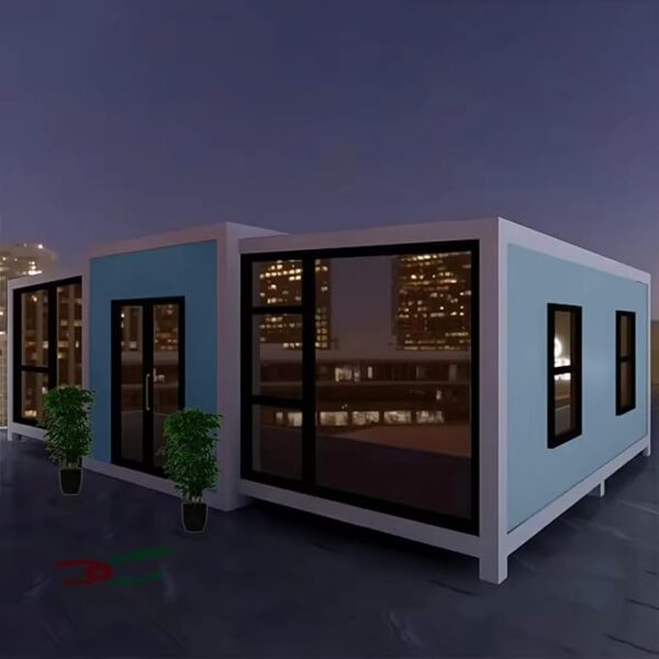 Foldable Expandable Container House Customizable 20ft 30ft 40ft Luxury Prefab Villa Portable Tiny Home with 1-3 Bedrooms Bathroom Living Room and Kitchen Ideal Prefabricated Solution - Image 5