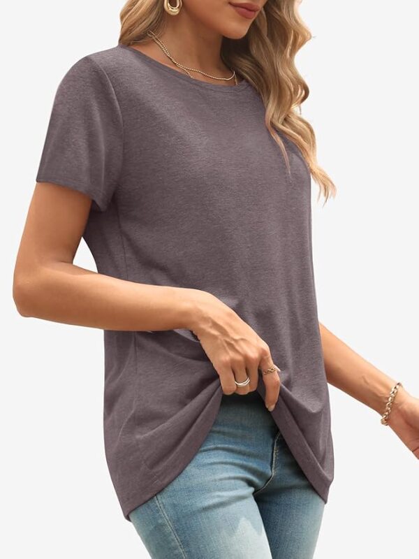 ATHMILE Womens T Shirt Summer Tops Short Sleeve Fashion Basic Casual Oversized Beach Vacation Clothes 2025 Trendy - Image 6