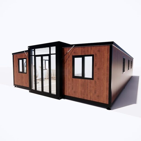 40FT Tiny House to Live in,Portable Prefab House with 3 Bedroom,1 Full Equiped Bathroom and Kitchen,Prefabricated Container House for Adults Living,Foldable Mobile Home with Steel Frame - Image 3