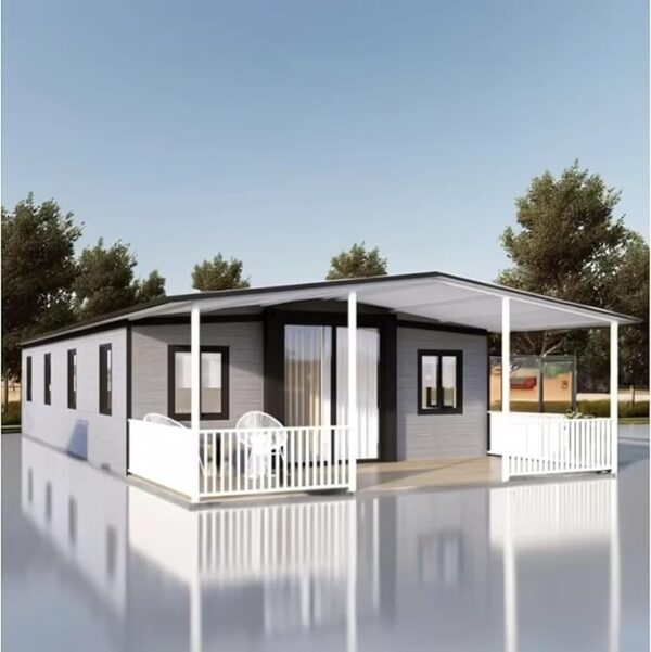 20Ft&40Ft Tiny Home for Sale Prefab, Tiny Homes to Live in for Adults with 3 bedrooms, 1 Fully Equipped Bathroom and Kitchen, 1 Living Room, Prefab House, 3 Bedroom Tiny House