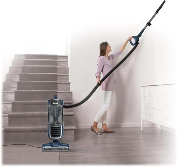 Shark NV151 Navigator Swivel Pro Complete Upright Vacuum with HEPA Filtration, Swivel Steering, Pet Power Brush, Crevice Tool & Upholstery Tool, for Pet Hair & Multi-Surface Cleaning, Navy - Image 3