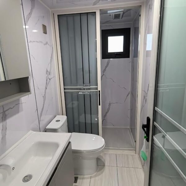 Portable Prefab Tiny Home for Sale, 20ft Expandable Prefabricated Tiny House with 2 Bedrooms, Fully Equipped Bathroom & Kitchen, Modular Container House to Live in for Adults Mobile Foldable Home - Image 6