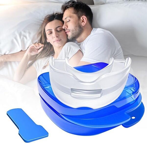 Anti Snoring Mouthpiece - Anti SnoringMouthpiece Device Mouth Guard,Snore Reduction Device for Men and Women, Comfortable Mouth Guard for Better Sleep, 1 Pack (Blue)-ZHA5